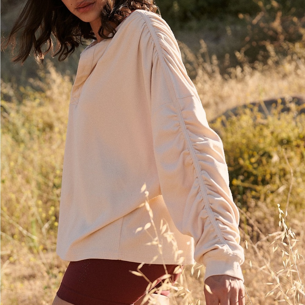 Fp free people movement orange long sleeve Henley